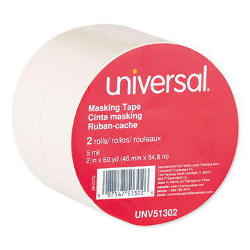 Universal® Removable General-purpose Masking Tape, 3" Core, 18 Mm X 54.8 M, Beige, 6-pack freeshipping - TVN Wholesale